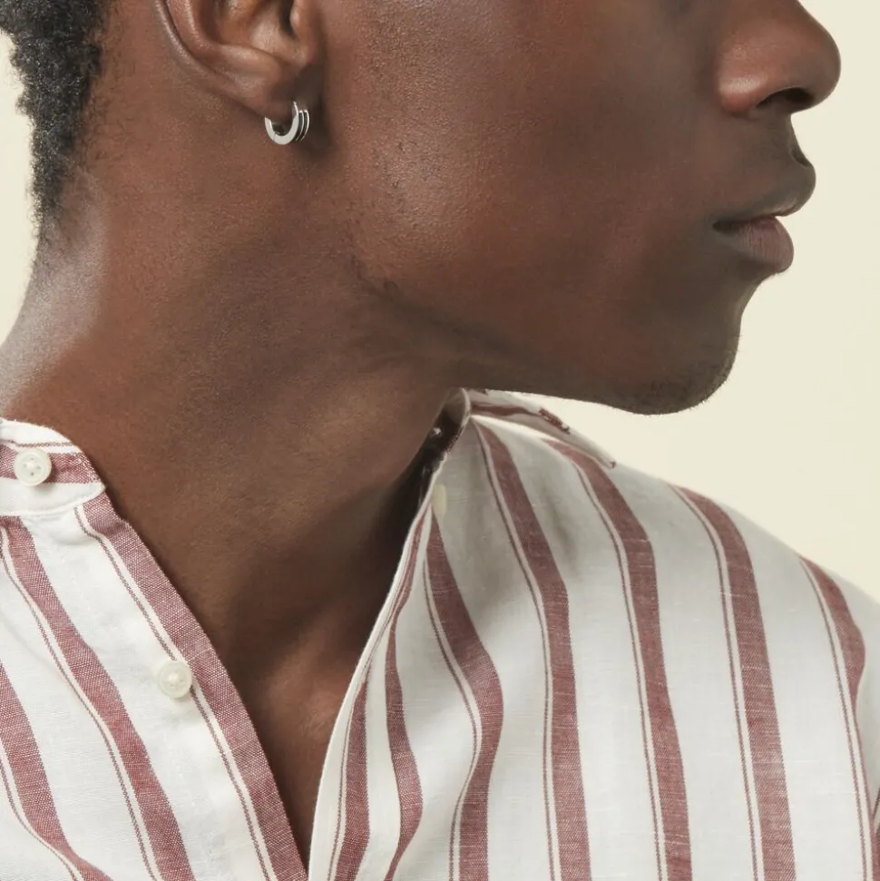Créoles Jourdan Homme Tilos Acier Blanc