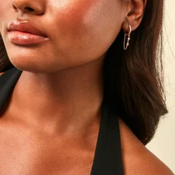Créoles Marisol Plaqué Or Jaune Oxyde De Zirconium|Marc Orian Hot