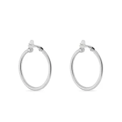 Créoles Maxa Argent Blanc