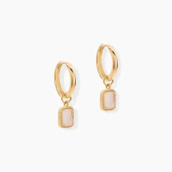 Créoles Memory Plaqué Or Jaune Quartz|Marc Orian Outlet