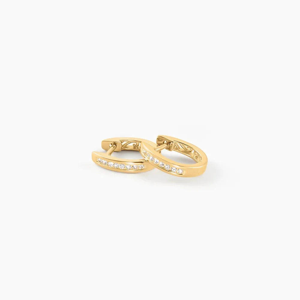 Créoles Or Jaune Aaren Diamants|Marc Orian Clearance