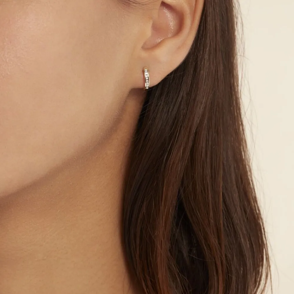 Créoles Or Jaune Aaren Diamants|Marc Orian Clearance