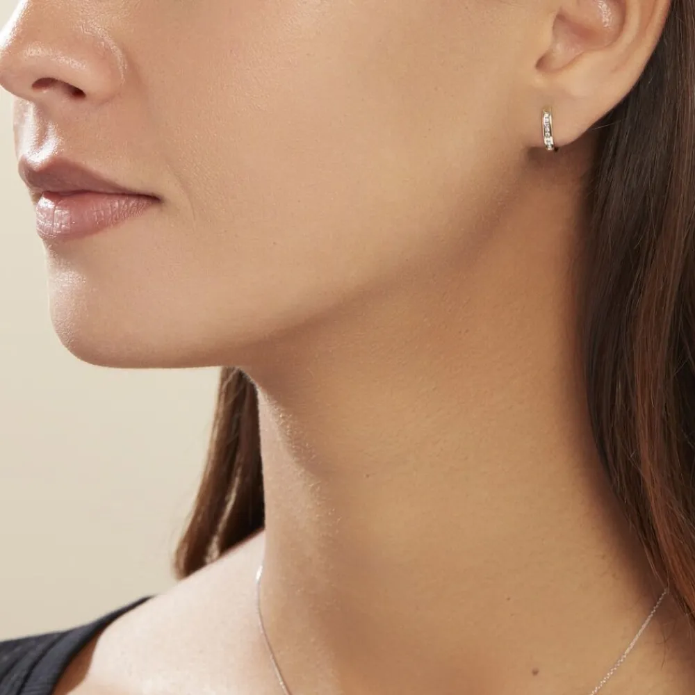 Créoles Or Jaune Aaren Diamants|Marc Orian Clearance