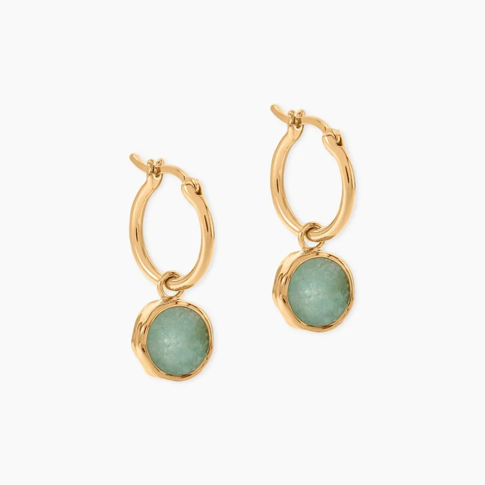 Créoles Plaqué Or Neassa Amazonite|Marc Orian Outlet