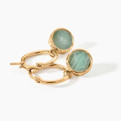 Créoles Plaqué Or Neassa Amazonite|Marc Orian Outlet
