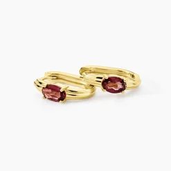 Créoles Poem Argent Jaune Tourmaline|Marc Orian Sale