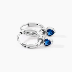 Créoles Querida Argent Blanc Oxyde De Zirconium|Marc Orian Sale