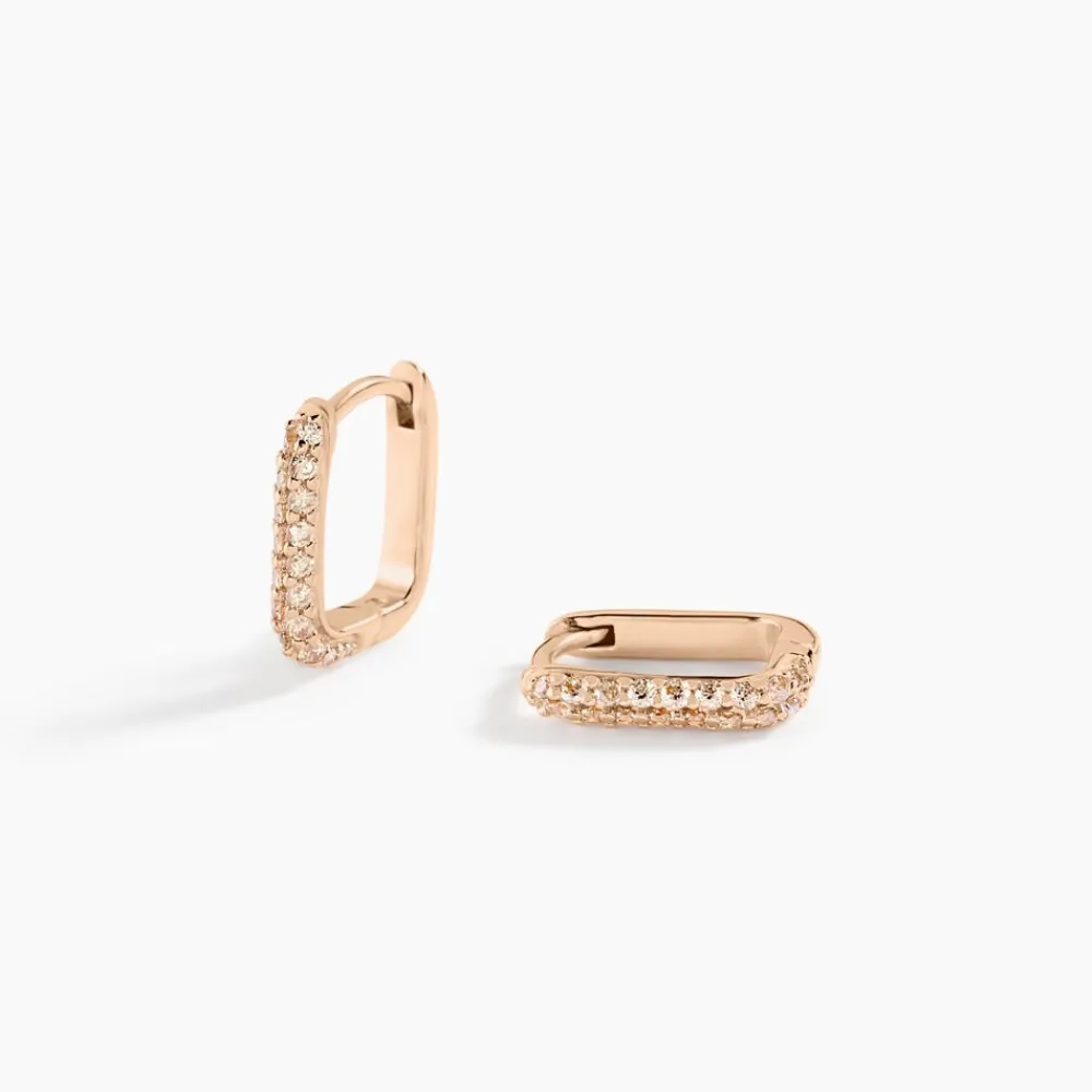 Créoles Rio Argent Rose Oxyde De Zirconium|Marc Orian Sale