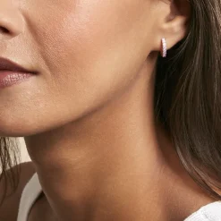 Créoles Rio Argent Rose Oxyde De Zirconium|Marc Orian Clearance