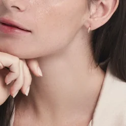 Créoles Sahar Plaqué Or Jaune Oxyde De Zirconium|Marc Orian Discount