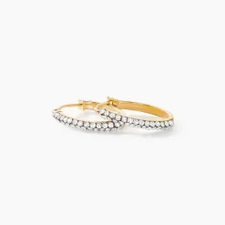 Créoles Sandrine Or Jaune Strass|Marc Orian Sale
