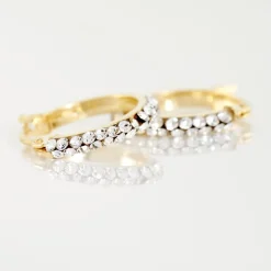 Créoles Sandrine Or Jaune Strass|Marc Orian