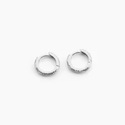 Créoles Shula Argent Blanc
