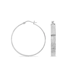 Créoles Sirine Acier Blanc|Marc Orian Discount