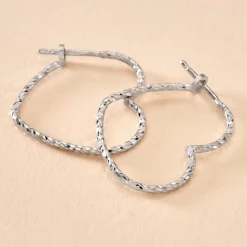 Créoles Ursula Argent Blanc|Marc Orian Discount