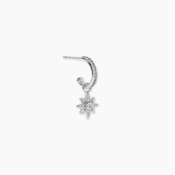 Créole Unitaire Ancelin Rondes Argent Blanc Oxyde De Zirconium|Marc Orian Hot