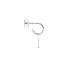 Créole Unitaire Argent Blanc Donelle Oxyde De Zirconium|Marc Orian Discount