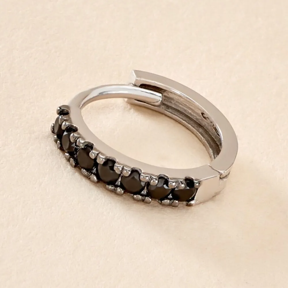 Créole Unitaire Vito Or Blanc Oxyde De Zirconium|Marc Orian Outlet