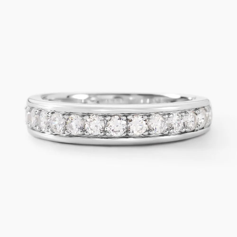 Demi Alliance Heket Argent Blanc Oxyde De Zirconium|Marc Orian Sale