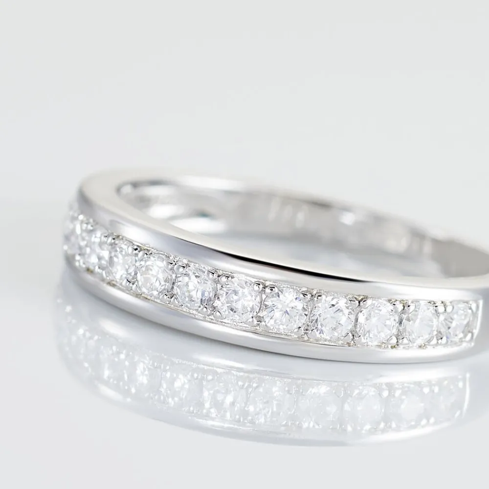 Demi Alliance Heket Argent Blanc Oxyde De Zirconium|Marc Orian Sale