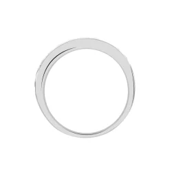 Demi-alliance Or Blanc Valentine Diamants Synthetique|Marc Orian