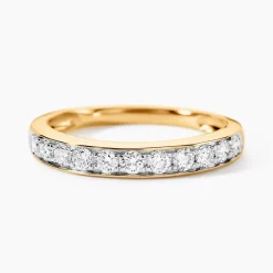 Demi-alliance Or Jaune Valentine Diamants Synthetique|Marc Orian Hot