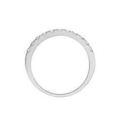 Demi Alliance Pristina Or Blanc Diamant Synthétique