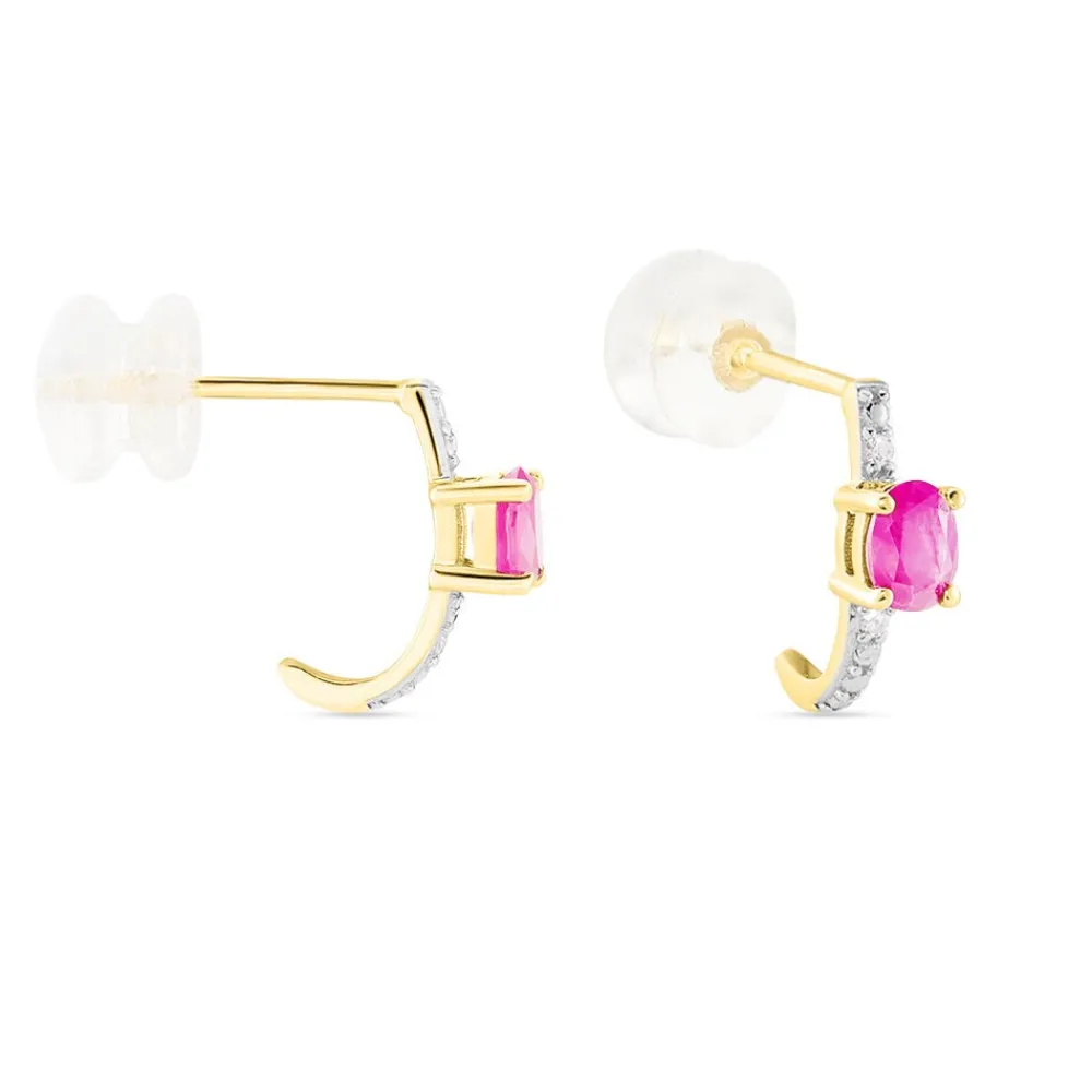 Demi Créoles Barrett Diamant|Marc Orian New