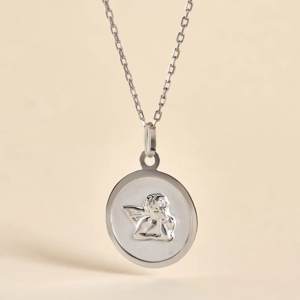 Medaille Or Blanc Hannae