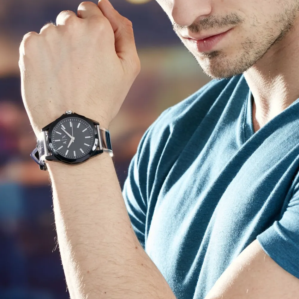 Montre Noir|ARMANI EXCHANGE Discount