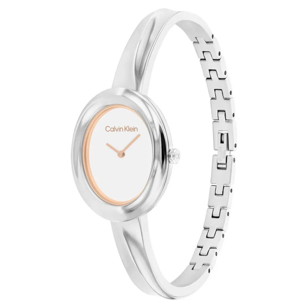 Montre Twisted Bezel Blanc|CALVIN KLEIN Clearance