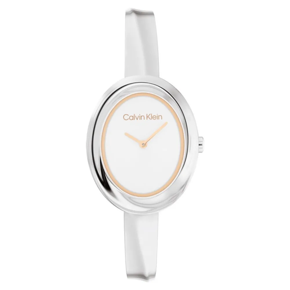 Montre Twisted Bezel Blanc|CALVIN KLEIN Clearance