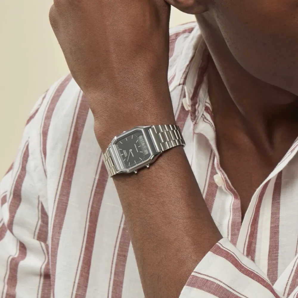 Montre Vintage Edgy Noir|CASIO COLLECTION Hot