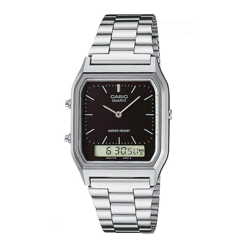 Montre Vintage Edgy Noir|CASIO COLLECTION Hot