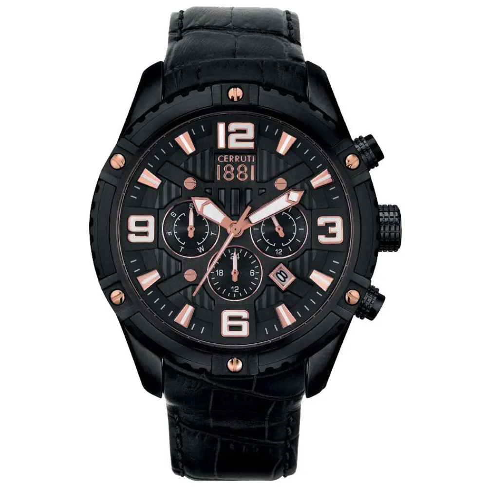 Montre Laponte Noir|CERRUTI Hot