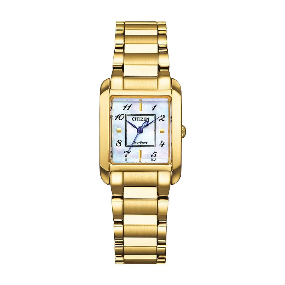 Montre Ladies Square Nacre Blanche|CITIZEN
