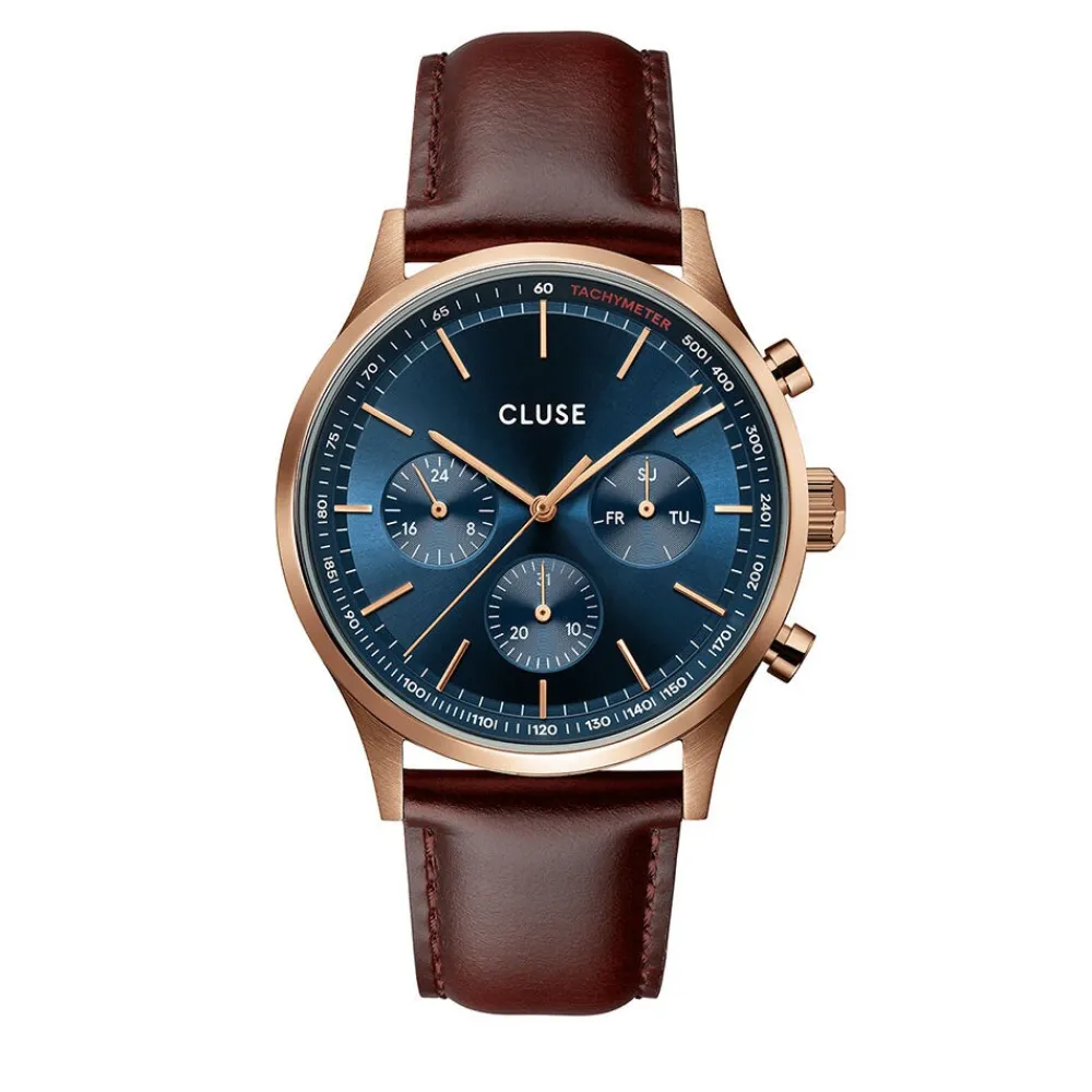 Montre Antheor Multifonction Bleu|CLUSE