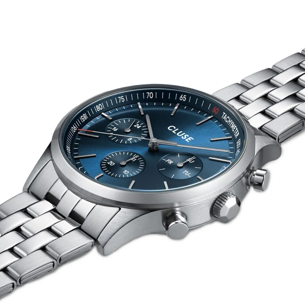 Montre Anthéor Multifonction Bleu|CLUSE Online