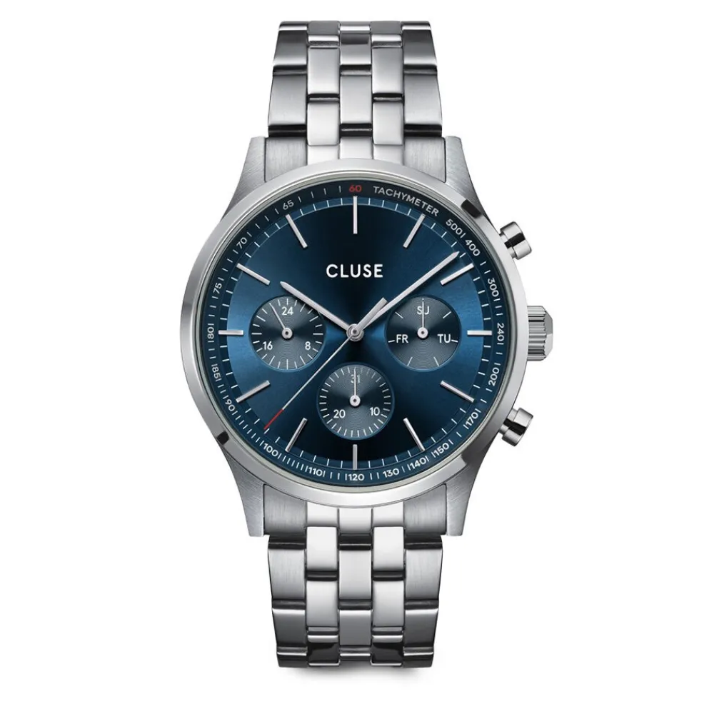 Montre Anthéor Multifonction Bleu|CLUSE Online