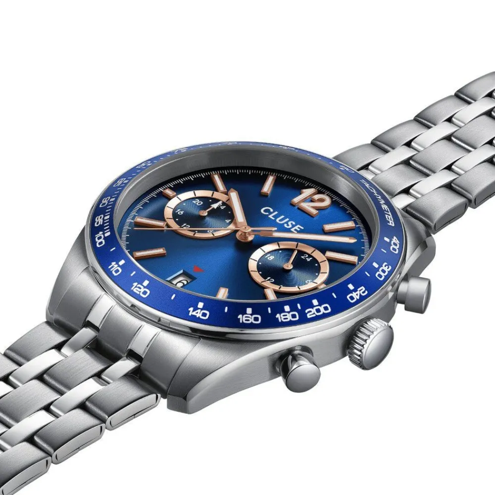 Montre Aravis Dual Timer Bleu|CLUSE Best