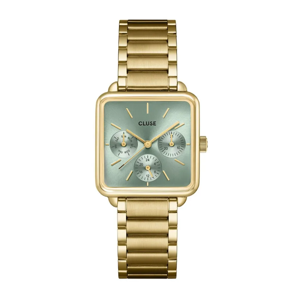 Montre La Tétragone Multifunction Vert|CLUSE Discount