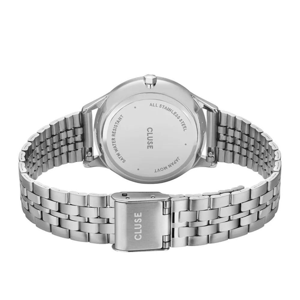 Montre Minuit Date Argenté|CLUSE