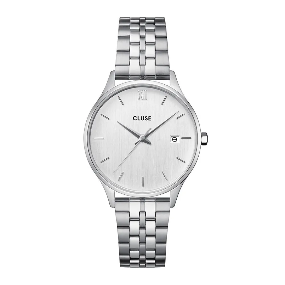 Montre Minuit Date Argenté|CLUSE