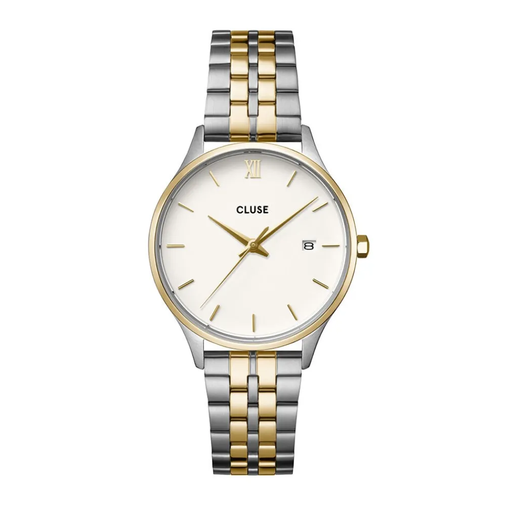 Montre Minuit Date Blanc|CLUSE