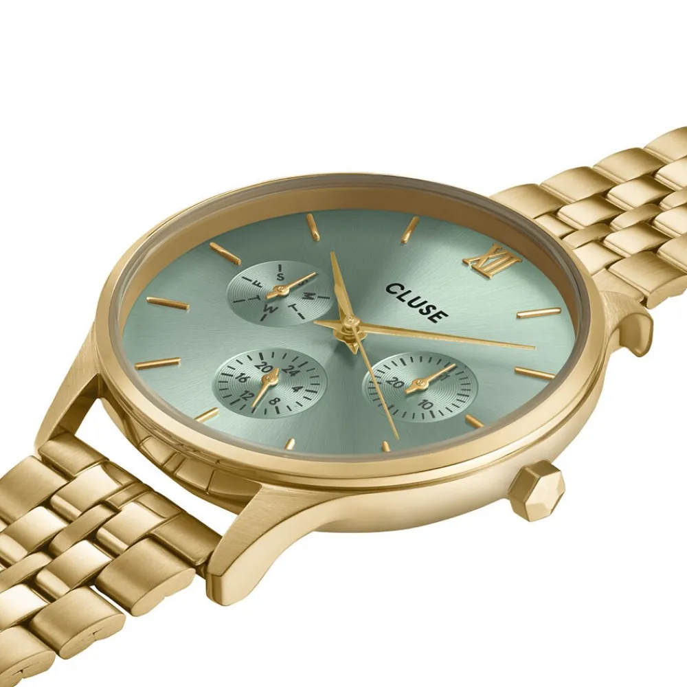 Montre Minuit Multifunction Vert|CLUSE Sale