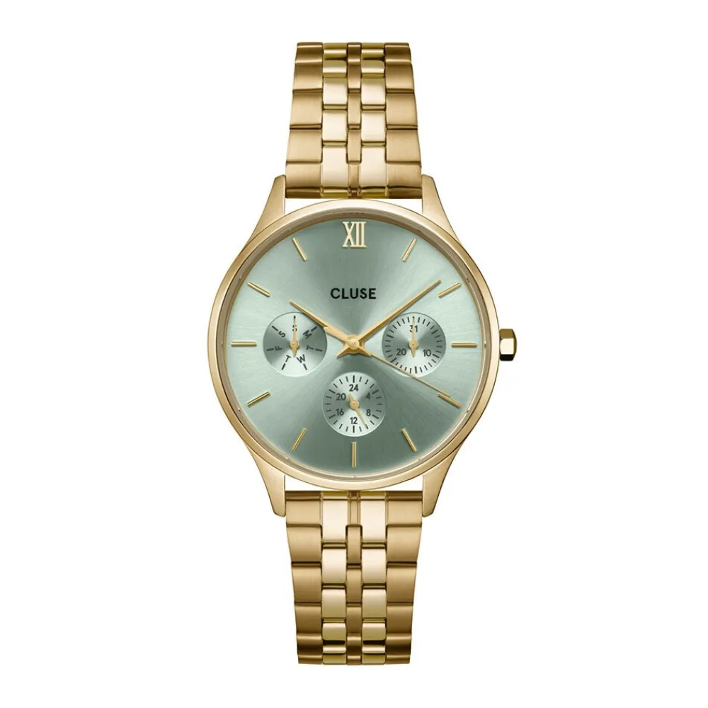 Montre Minuit Multifunction Vert|CLUSE Sale