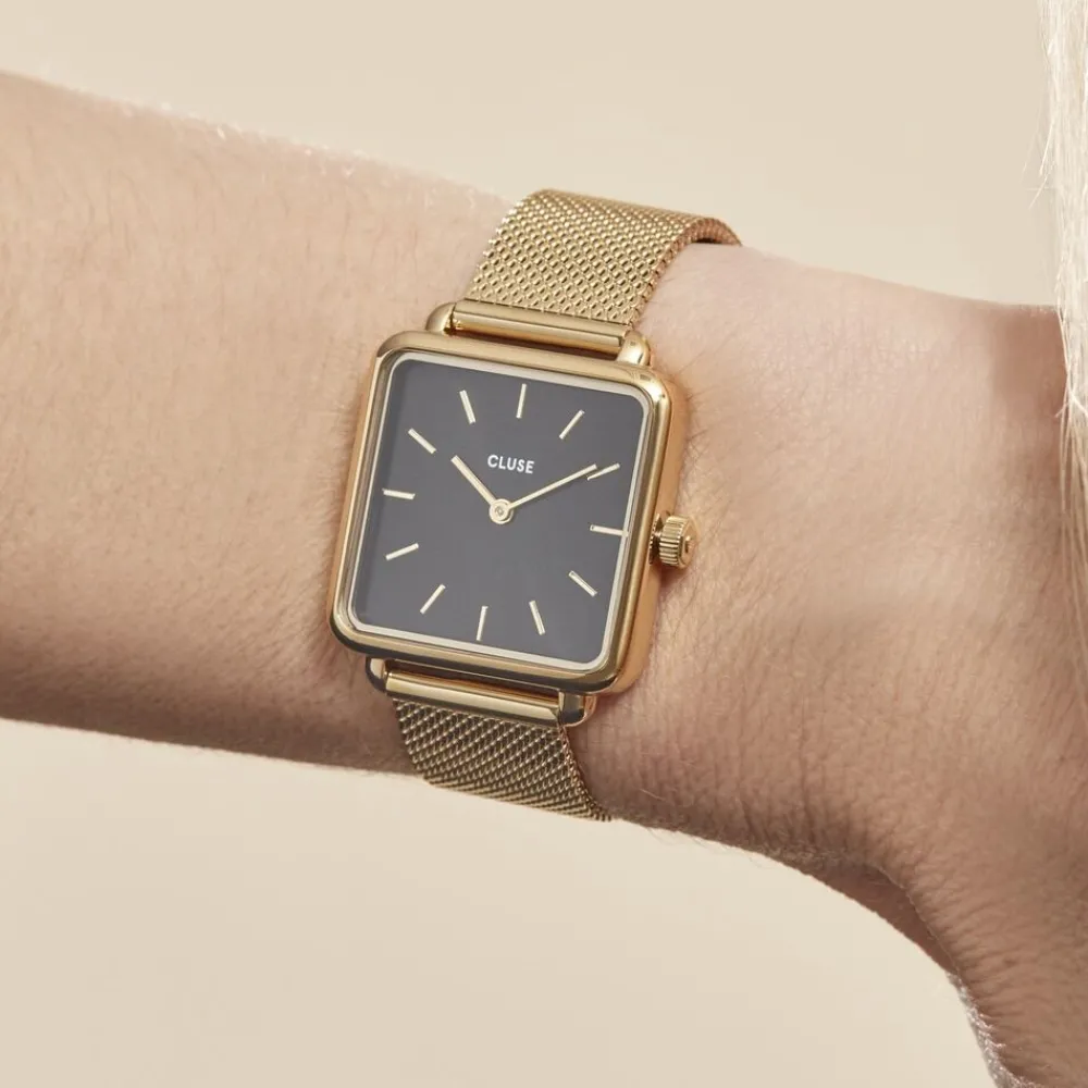 Montre Tetragone Noir|CLUSE Online
