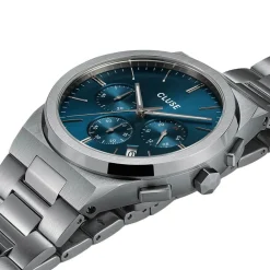 Montre Vigoureux Chrono Bleu|CLUSE Sale