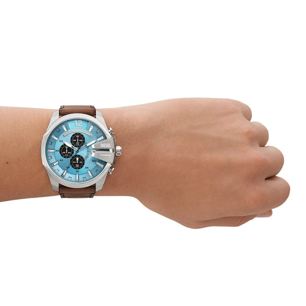 Montre Mega Chief Bleu|DIESEL Sale