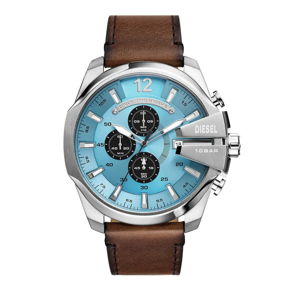 Montre Mega Chief Bleu|DIESEL Sale